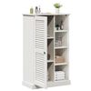 vidaXL Badezimmerschrank VIGO Wei&szlig; und Antikwei&szlig; 68 x 34 x 110 cm