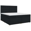 vidaXL Boxspringbett mit Matratze Schwarz 140 x 200 cm Stoff