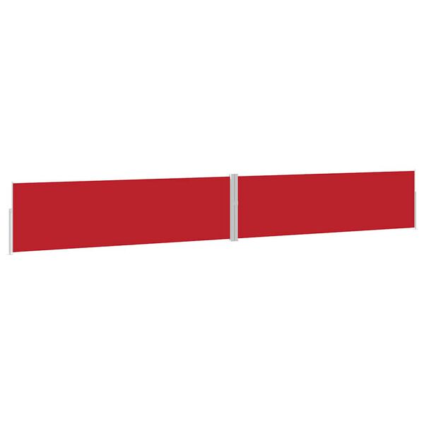 vidaXL Ausziehbare Seitenmarkise 170x1200 cm Rot
