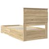 vidaXL Bettgestell mit Schubladen mit Kopfteil Holzwerkstoff