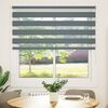 vidaXL Doppelrollo Dunkelgrau 150x150 cm Stoffbreite 145,9 cm Polyester