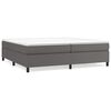 vidaXL Boxspringbettgestell Grau 200x200 cm Kunstleder