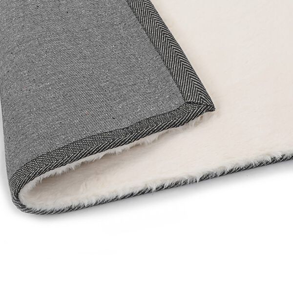 vidaXL Teppich 140&times;200 cm Kunstkaninchenfell Creme