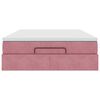 vidaXL Ottoman-Bett mit Matratze Rosa 140x190 cm Samt