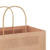 vidaXL Papiertragetaschen 50 Stk. mit Henkeln Braun 45x17x48 cm