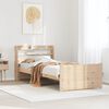 vidaXL Bettgestell mit Kopfteil ohne Matratze 90x200 cm