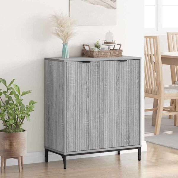 vidaXL Sideboard Graues Sonoma 69,5 x 33 x 82 cm Holzwerkstoff