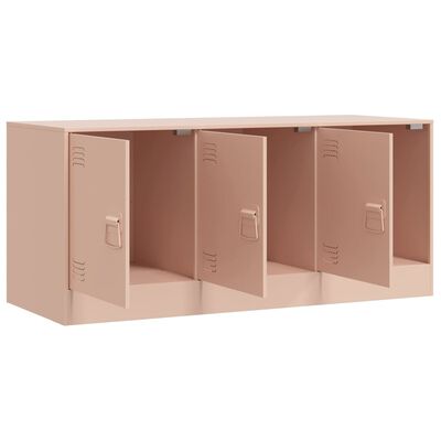 vidaXL TV-Schrank Rosa 99x39x44 cm Stahl