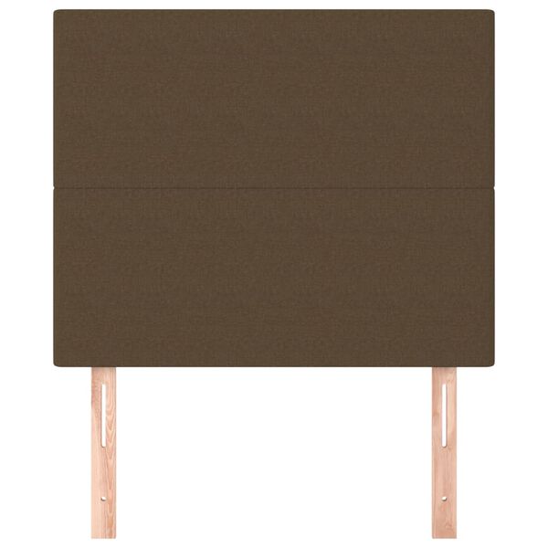 vidaXL Kopfteil Dunkelbraun 80x5x118/128 cm Stoff