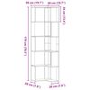 vidaXL Eck-B&uuml;cherregal 5 B&ouml;den Sonoma-Eiche 50x50x179 cm Holzwerkstoff