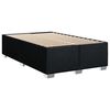 vidaXL Boxspringbett mit Matratze Schwarz 100x200 cm Stoff