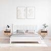 vidaXL Nachttisch 2 pcs Braun 38 x 36 x 29,5 cm Massivholz Kiefer