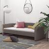 vidaXL Tagesbett mit Matratze USB Taupe Stoff 90x200 cm
