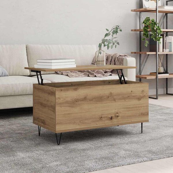 vidaXL Couchtisch Artisan-Eiche 90 x 44.5 x 45 cm Holzwerkstoff