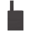 vidaXL Feuerstelle Schwarz 80 x 50 x 96 cm Kaltgewalzter Stahl