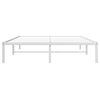 vidaXL Bettgestell Metall Wei&szlig; 140x190 cm