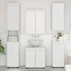 vidaXL Badezimmer-Wandschrank mit Regal TULUM Wei&szlig; 37 x 24,5 x 86 cm