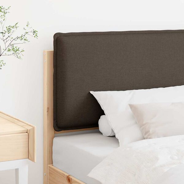 vidaXL Gepolstertes Kopfteil mit Kopfteil Nat&uuml;rlich und Hellgrau 80 cm