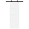 vidaXL Schiebet&uuml;r ORKDAL Wei&szlig; 83 x 232 cm Massives Kiefernholz
