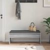 vidaXL Flurbank mit Kissen Graues Sonoma 103 x 38 x 40 cm