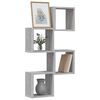 vidaXL Wandregale 4 pcs Graues Sonoma 26 x 15 x 26 cm Holzwerkstoff