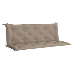 vidaXL Gartenbank-Auflage Taupe 150x(50+50)x7 cm Oxford-Gewebe