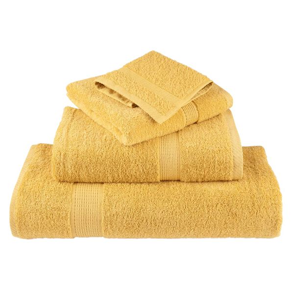 vidaXL Premium Saunat&uuml;cher SOLUND 4 Stk. Gold 80x200 cm 600 g/m&sup2;