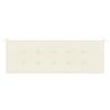 vidaXL Gartenbank-Auflage Creme 150x50x4 cm Oxford-Gewebe