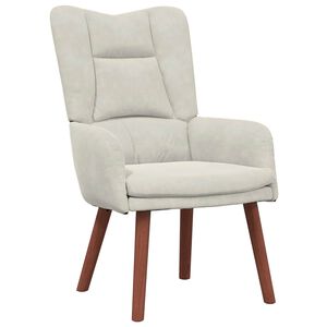 vidaXL Sessel Creme 63 x 67 x 94 cm Samt