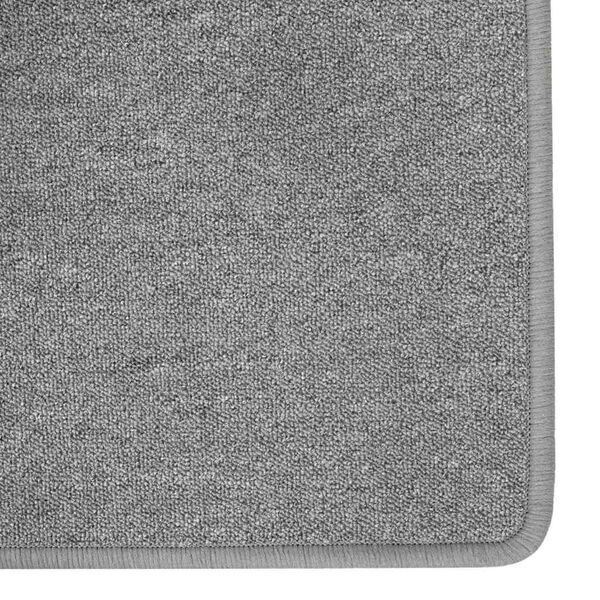 vidaXL Teppichl&auml;ufer Hellgrau 80 x 500 cm 100% Polypropylen