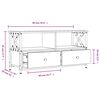 vidaXL TV-Schrank Sonoma-Eiche 90x33x45 cm Holzwerkstoff & Eisen