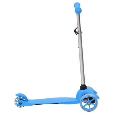 vidaXL 3-Rad-Kinderroller mit Verstellbarem Aluminium-Lenker Blau