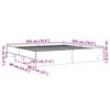 vidaXL Bettgestell Betongrau 200x200 cm Holzwerkstoff