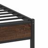 vidaXL Bettgestell ohne Matratze Braun Eiche 90x200 cm Holzwerkstoff