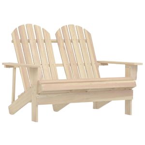vidaXL Adirondack-Gartenbank 2-Sitzer Massivholz Tanne