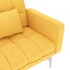 vidaXL Schlafsofa Gelb Stoff