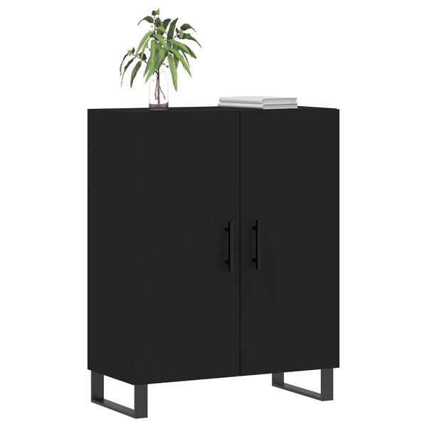 vidaXL Sideboard Schwarz 69,5x34x90 cm Holzwerkstoff