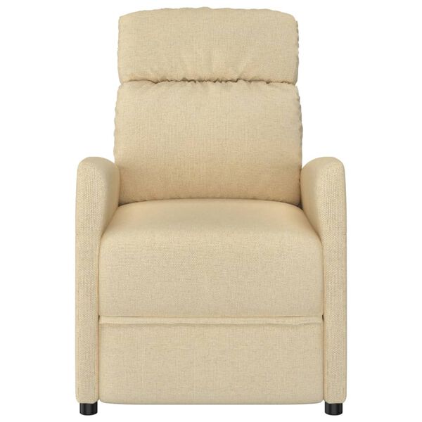 vidaXL Massagesessel Creme Stoff