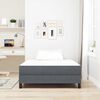 vidaXL Bettmatratze mit Matratze Grau 120 x 190 cm Stoff