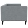 vidaXL Tagesbett Hellgrau 90x190 cm Stoff