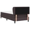 vidaXL Boxspringbett mit Matratze Dunkelbraun 90 x 190 cm Stoff