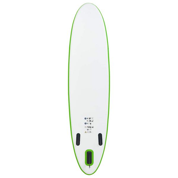 vidaXL SUP-Board-Set Aufblasbar Grün und Weiß