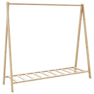 vidaXL Kleiderst&auml;nder mit Ablagen 106x34x102 cm Bambus