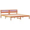 vidaXL Bettrahmen Wachsbraun 180 x 200 cm Massives Kiefernholz