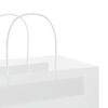 vidaXL Papiertragetaschen 250 Stk. mit Henkeln Wei&szlig; 32x17x25 cm
