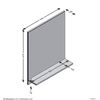 FMD Wandspiegel mit Ablage 54,5x13,5x67,5 cm Artisan-Eiche