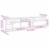 vidaXL TV-Schr&auml;nk 2 pcs Schwarz Eichen-Optik 215 x 36,5 x 40 cm