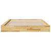 vidaXL Massivholzbett ohne Matratze 140x190 cm Eichenholz
