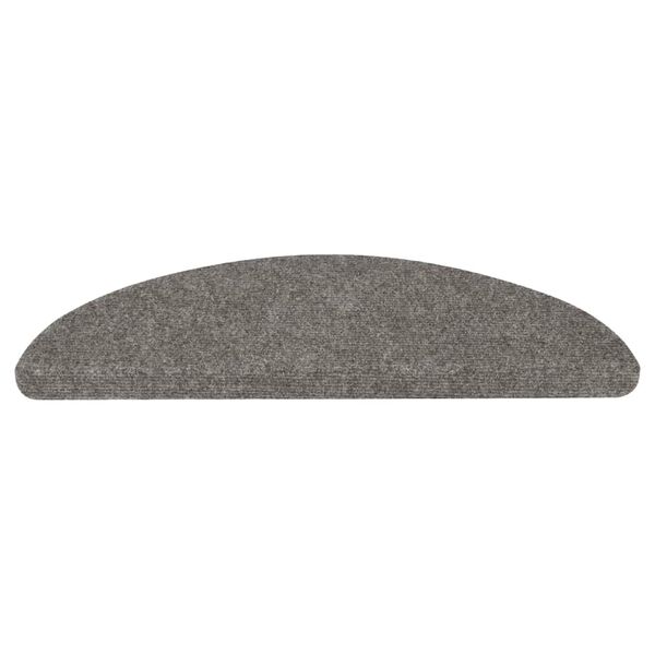 vidaXL Stufenmatten Selbstklebend 30 Stk. Grau 56x17x3 cm