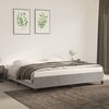 vidaXL Bettgestell ohne Matratze Hellgrau 200x200 cm Samt
